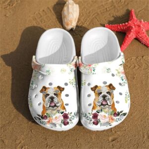English Bulldog shoes Crocs Crocband…