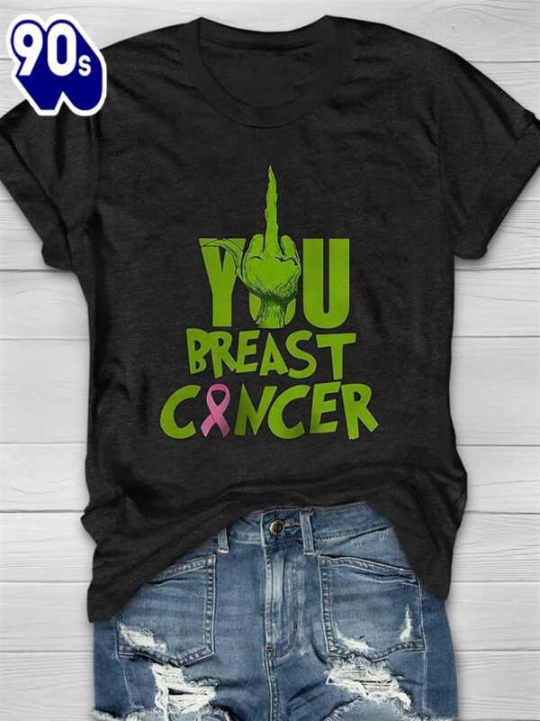 F You Breast Cancer The Grinch – Breast Cancer Awareness Shirt