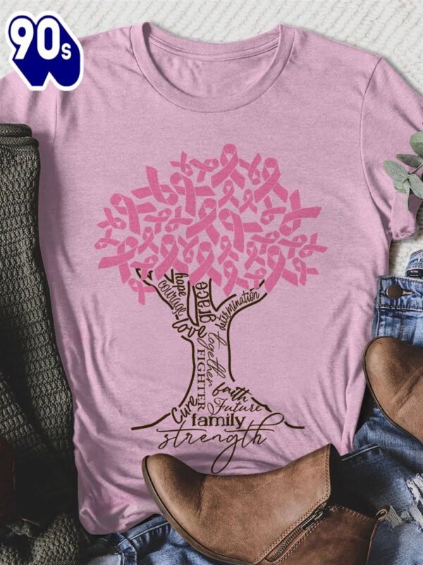Family Strenght Breast Cancer – Breast Cancer Awareness Shirt