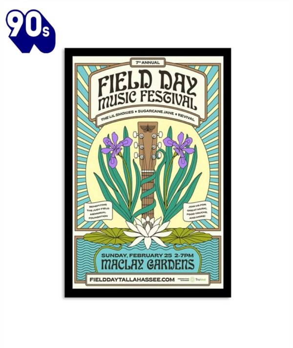 Field Day Music Festival Feb 2024 Maclay Gardens Tour Poster