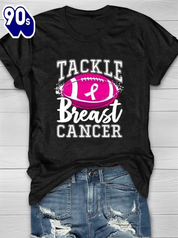 Football Tackle Breast Cancer – Breast Cancer Awareness Shirt