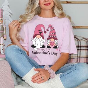 For You Valentine’s Gnome Shirt Gnomes Valentine Cute Valentine’s Womens Shirts