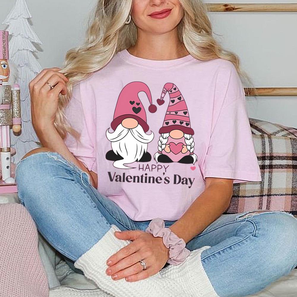 For You Valentine's Gnome Shirt Gnomes Valentine Cute Valentine's Womens Shirts