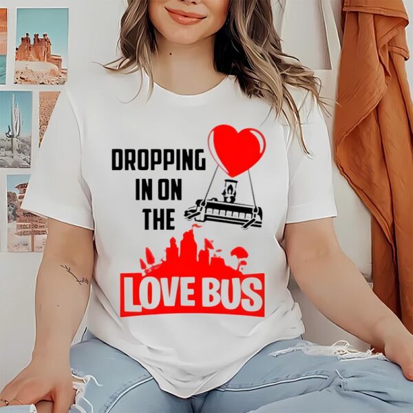 Fortnite Valentine’s Day T-Shirt Dropping In On The Love Bus Shirt