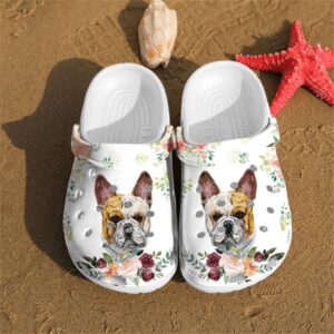 French Bulldog shoes Crocs Crocband…