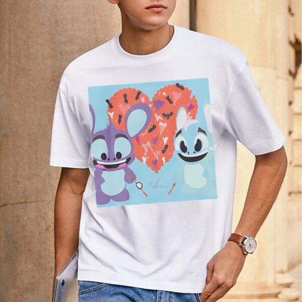 Funny And Festive Disney Stitch Valentine’s Day T-Shirt