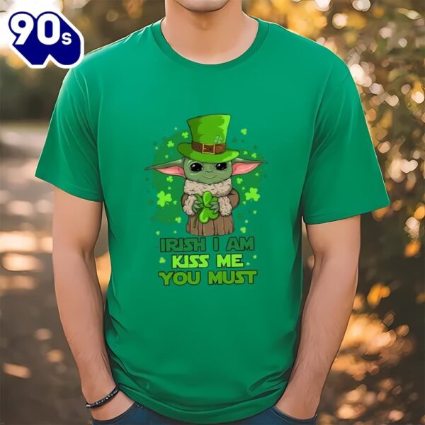 Funny Baby Yoda Disney St Patricks Day Shirt