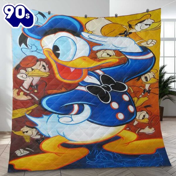 Funny Face Donald Duck Mickey Mouse Walt Disney Cartoon Gifts Lover Blanket