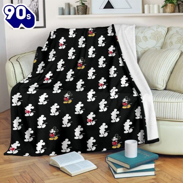 Funny Mickey Mouse Disney Fleece Blanket Gift For Fan