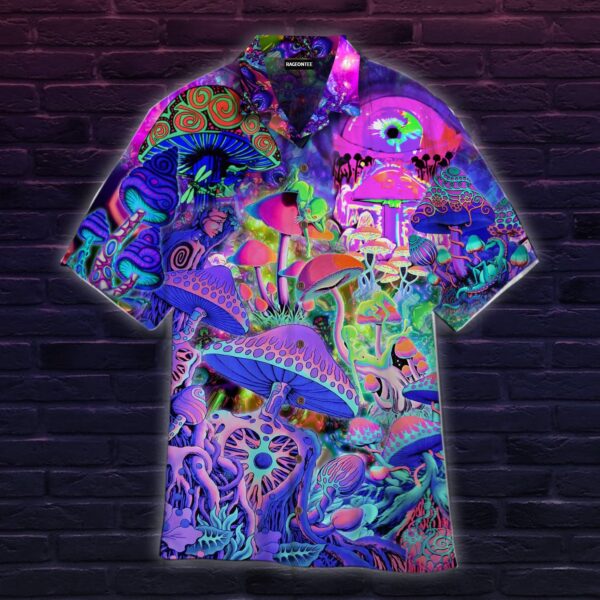 Galaxy Hippies Mushroom Hippie Hawaiian Shirt – Beachwear For Men – Gifts For Young Adults