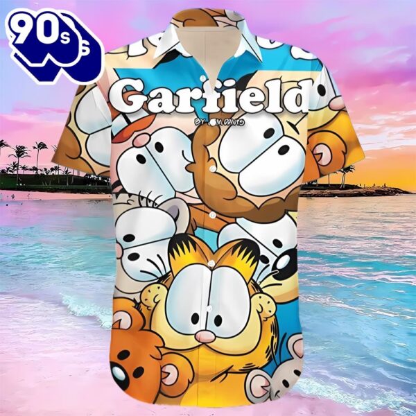 Garfield Cat Trendy Hawaiian Shirt