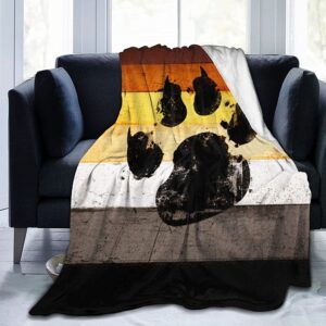 Gay Flag Bear Paw Lgbt Flannel Fleece Throw Blankets For Bed Sofa Living Room Soft Blanket For Lgbtq 1