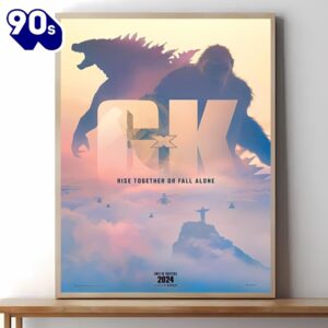 Godzilla X Kong The New Empire 2024 Decor Poster Canvas