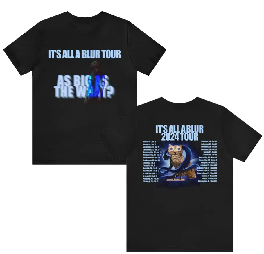 Graphic Drake J Cole Big As The What Tour 2024 T-Shirt Size For Fans