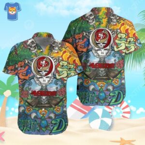 Grateful Dead San Francisco 49Ers Hawaiian Shirt Gift For Football Fans