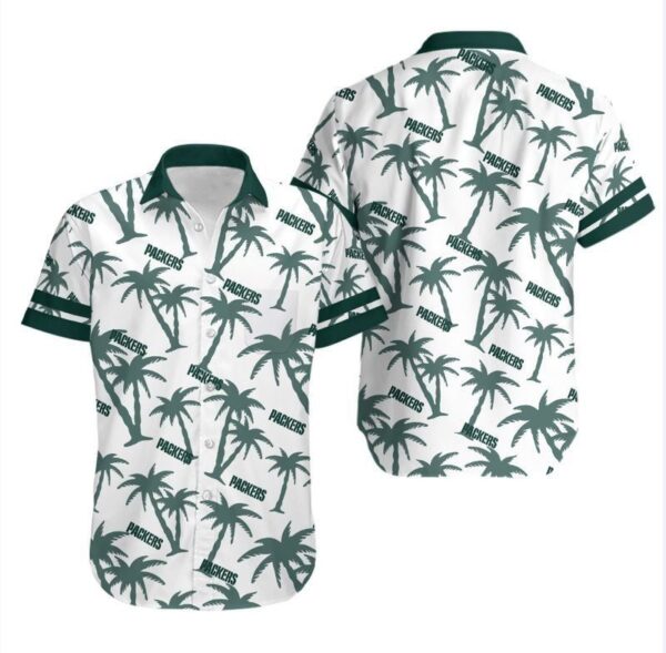 Green Bay Packers Coconut Tree NFL Gift For Fan Hawaii Shirt And Short