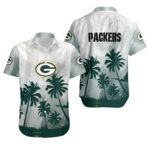 Green Bay Packers Coconut Trees NFL Gift For Fan Hawaiian Graphic Print Shirt