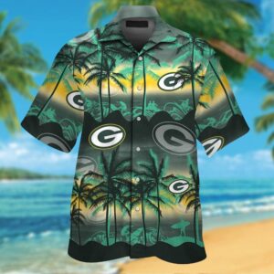 Green Bay Packers Hawaiian Tropical Shirt Style