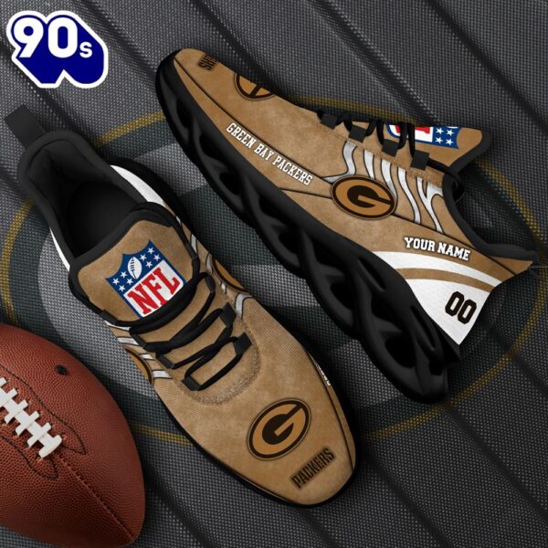 Green Bay Packers NFL Clunky Shoes For Fans Custom Name And Number
