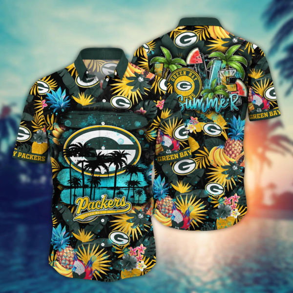 Green Bay Packers NFL Hawaiian Shirt Summer Fruitstime Aloha Shirt