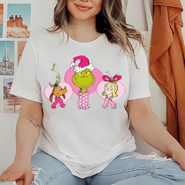 Grinch And Max Dog Disneyland Matching Valentine Shirt