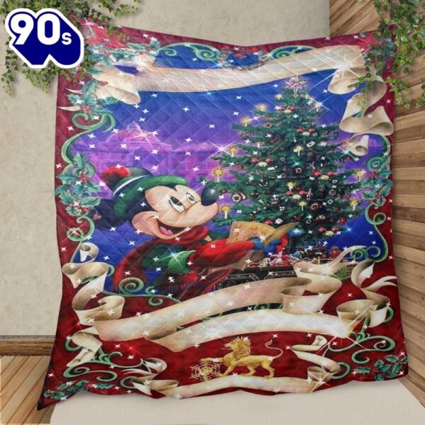 Happy Holiday Mickey Mouse Disney 123 Christmas Gifts Lover Blanket