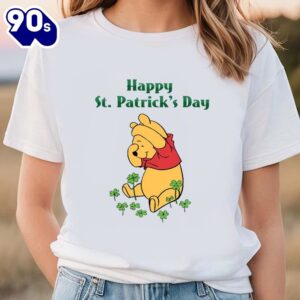 Happy St Patricks Pooh Winnie Family Matching Shirt