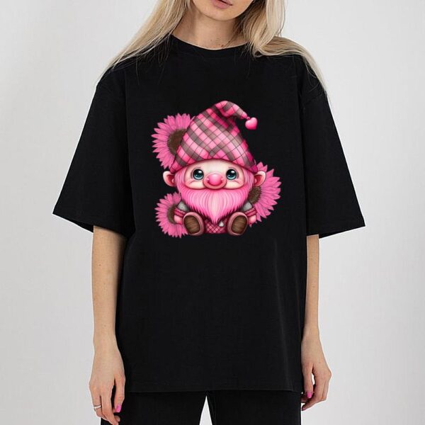 Happy Valentine’s Day Gnome With Leopard Sunflower Valentine T-Shirt
