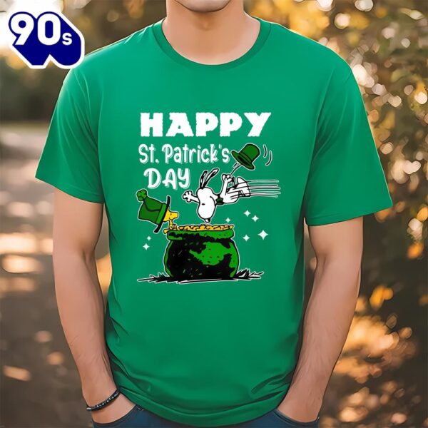 Happy Woodstock And Snoopy St Patricks Day Shirts