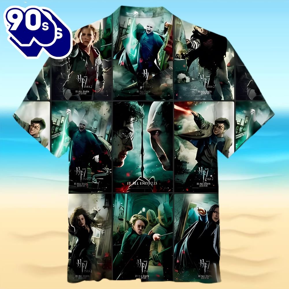 Harry Potter Series Poster Action Movie Hawaiian Shirt