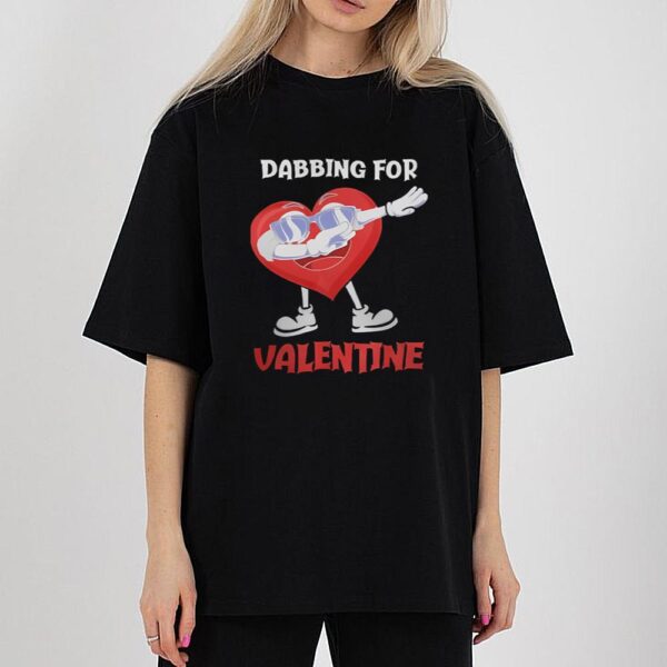 Heart Dabbing For Valentine’s Day Funny Valentine Heart Valentine Shirt