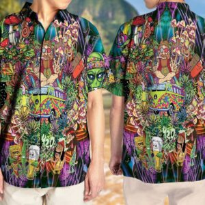 Higozy Amazing Hippie Hawaiian Shirt…