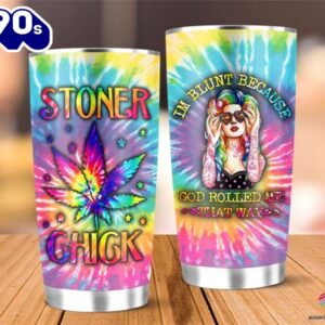 Hippie 420 Colorful Stoner Chick…