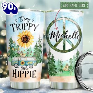 Hippie Be Hippie Personalized Tumbler