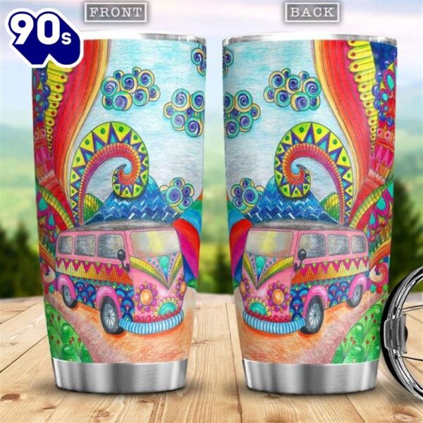 Hippie Bohemian Stainless Steel Cup Tumbler