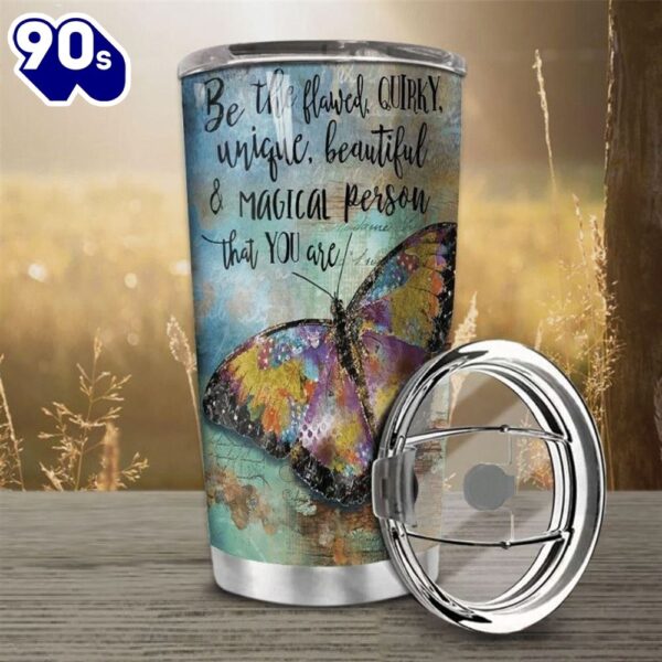 Hippie Butterfly Stainless Steel Cup