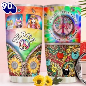 Hippie Cats Personalized Tumbler