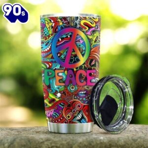 Hippie Color Pattern Stainless Steel…
