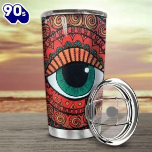 Hippie Eyes Stainless Steel Cup