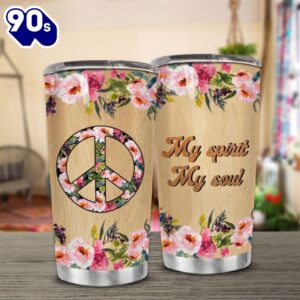 Hippie Flower Stainless Steel Cup…