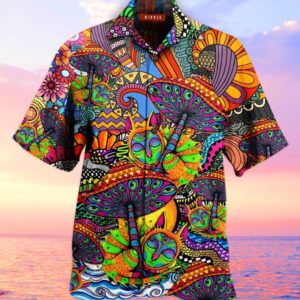 Hippie Hawaiian Shirt Beachwear For Men Gifts For Young Adults