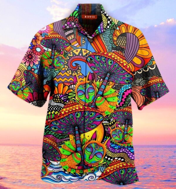 Hippie Hawaiian Shirt – Beachwear For Men – Gifts For Young Adults