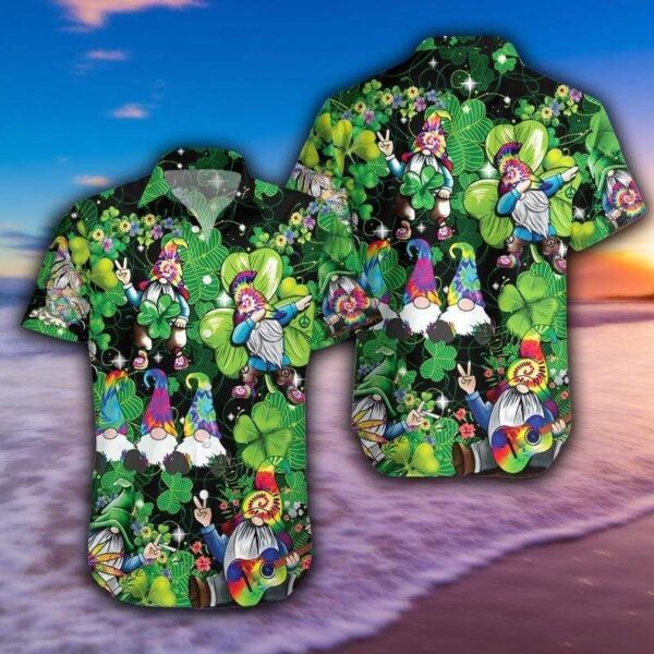 Hippie Saint Patrick’s Day Aloha Hawaiian Shirts