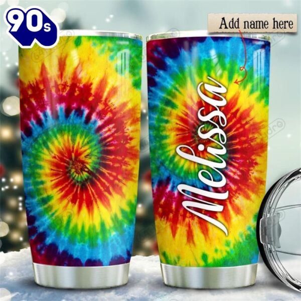 Hippie Tie Dye Personalized Gift For Lover Day Travel Tumbler