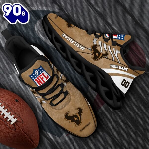 Houston Texans NFL Clunky Shoes For Fans Custom Name And Number