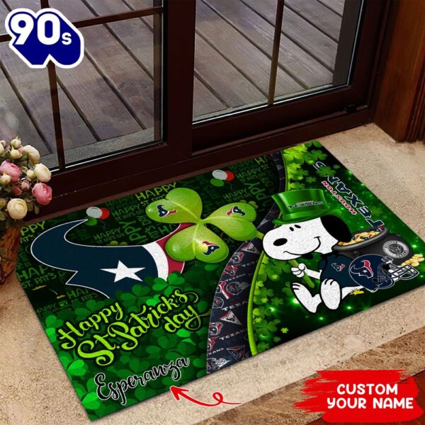 Houston Texans NFL-Custom Doormat The Celebration Of The Saint Patrick’s Day