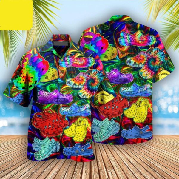 If You Ain’t Crocin You Ain’t Rockin 3d Hippie Hawaiian Shirt- Beachwear For Men – Gifts For Young Adults