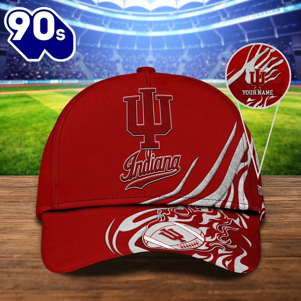 Indiana Hoosiers Sport Cap Personalized Your Name NCAA Cap