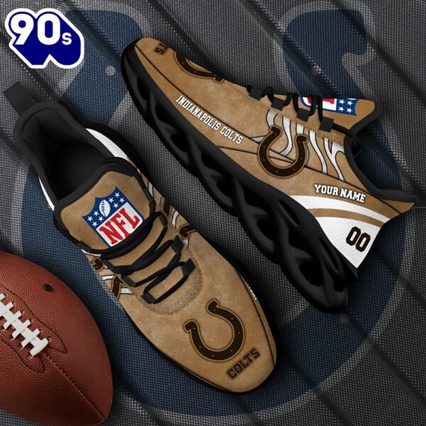 Indianapolis Colts NFL Clunky Shoes For Fans Custom Name And Number