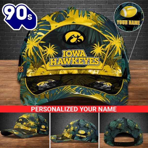 Iowa Hawkeyes Football Team Cap Personalized Your Name NCAA Cap